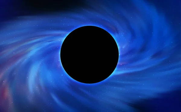 Φως Μπλε Διάνυσμα Φόντο Μια Μαύρη Τρύπα Ουρανό Πολύχρωμο Μαύρη — Διανυσματικό Αρχείο