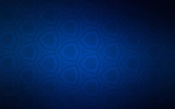 Textura Vectorial Azul Oscuro Con Hexágonos Colores Ilustración Abstracta Brillante — Vector de stock