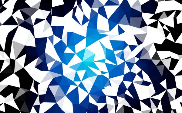 Donkerblauw Vector Lichtend Driehoekige Lay Out Een Volledig Nieuwe Illustratie — Stockvector