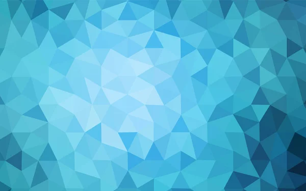 Luz Azul Vector Polígono Fondo Abstracto Ilustración Geométrica Estilo Origami — Vector de stock