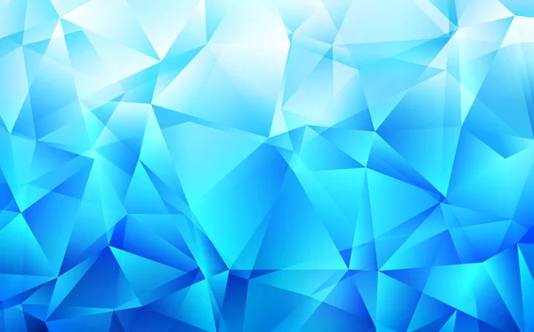 Modèle Vectoriel Bleu Clair Avec Cristaux Triangles Design Décoratif Dans — Image vectorielle