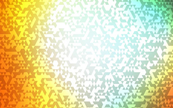 Ljus Grön Gul Vektor Omslaget Månghörnigt Stil Glitter Abstrakta Illustrationen — Stock vektor