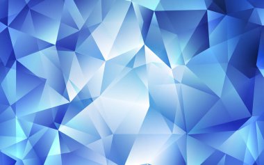 Hafif mavi vektör doku üçgen tarzı. Modern Soyut illüstrasyon renkli üçgenler ile. Akıllı tasarım, iş reklam için.