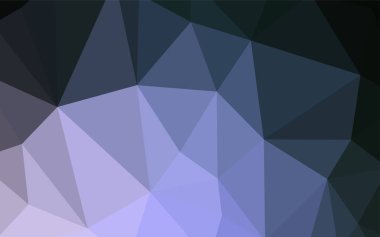 Koyu mor vektör poligonal arka plan. Poligonal illüstrasyon parlayan, hangi üçgen oluşur. Web siteniz için köşeli tasarım.