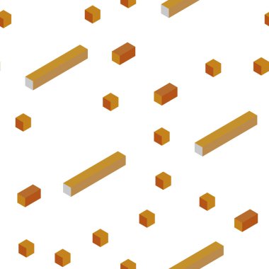 Işık turuncu vektör zemin rhombus ile kesintisiz, izometrik. Dikdörtgenler ile soyut degrade illüstrasyon. Doku pencere panjur, perdeler için.