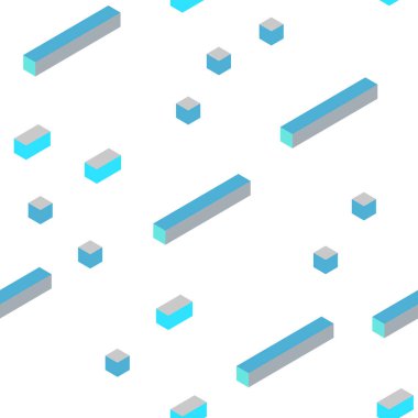 Açık mavi, sarı vektör kesintisiz, izometrik doku dikdörtgen tarzı. Modern Soyut illüstrasyon renkli dikdörtgenler ile. Doku pencere panjur, perdeler için.