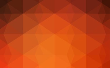 Işık turuncu vektör soyut poligonal model. Renkli resimde üçgenler ile soyut tarzda. Desen için bir marka kitabın zemin.