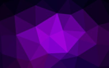 Koyu mor vektör degrade üçgenler doku. Renkli resimde gradyan ile poligonal tarzı. İşiniz için en iyi üçgen tasarım.