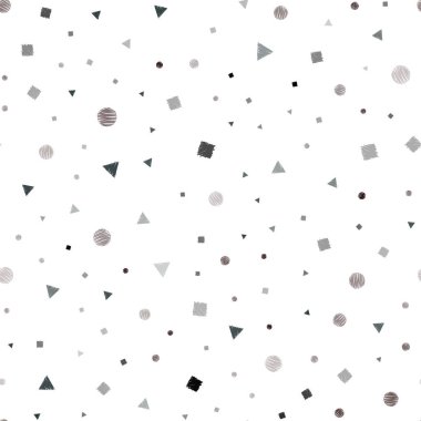 Koyu yeşil daireler ile poligonal tarzı ile Dikişsiz desen vektör. Daireler, çizgiler, rhombus renkli gradyan ile. Desen tasarım kumaş, duvar kağıtları.