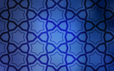 Renkli yıldız ile ışık mavi vektör arka plan. Yıldız ile modern geometrik soyut resim. Web siteleri, açılış sayfaları için desen.