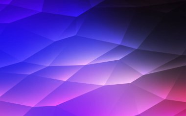 Koyu pembe, mavi çizgiler, üçgenler düzeniyle vektör. Üçgen doğa tarzı ile güzel illüstrasyon. İşletme reklam, kitapçıklar, broşürler için desen