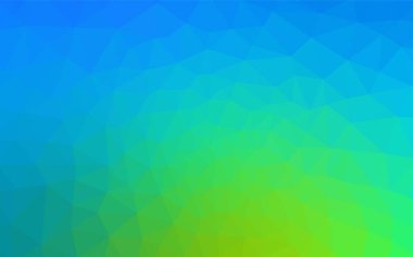 Açık mavi, vektör Çokgen soyut düzen yeşil. Gradyan ile Origami tarzında yaratıcı geometrik şekil. Afiş için tamamen yeni şablon.