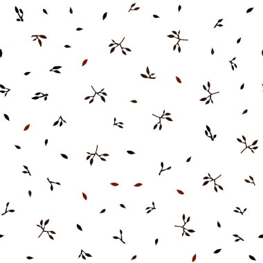 Koyu kırmızı yaprakları ile sorunsuz soyut tasarım vektör. Modern geometrik soyut illüstrasyon ile bırakır. Desen tasarım kumaş, duvar kağıtları.