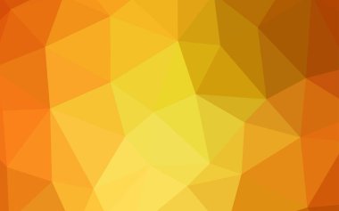 Işık turuncu vektör üçgen mozaik doku. Glitter soyut resim zarif bir üçgen ile. Tamamen yeni bir tasarım sizin broşürü.