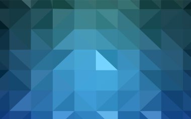 Açık mavi, vektör Çokgen soyut düzen yeşil. Üçgenler ile modern soyut resim. Web siteniz için köşeli tasarım.