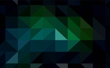 Koyu yeşil parlayan üçgen kapak vektör. Glitter soyut resim zarif bir üçgen ile. Marka kitap için yeni şablon.