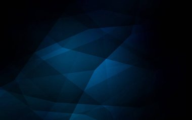 Koyu mavi vektör zemin Çokgen. Tamamen yeni bir renk illüstrasyon poligonal bir tarzda. Marka kitap için yeni şablon.