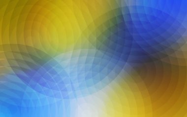 Açık mavi, vektör şablon daireler ile sarı. İllüstrasyon renkli soyut daireler parlayan ayarlanmış. Desen doku duvar kağıdı olarak kullanılabilir.