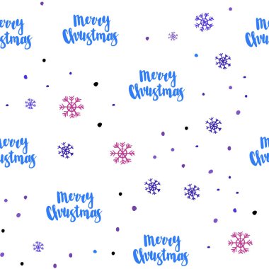 Açık mavi, kırmızı vektör xmas kar taneleri ile sorunsuz arka plan. Kristalleri ile glitter soyut Illustration buz. Kartvizit, Web siteleri için şablon.