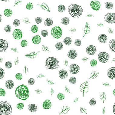 Koyu yeşil, sarı vektör yaprak ve çiçek ile sorunsuz zarif şablonu. Glitter soyut resimde yaprak ve çiçek ile. Desen tasarım kumaş, duvar kağıtları.