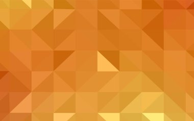 Işık turuncu vektör soyut poligonal şablonu. Geometrik şekil gradyan ile Origami tarzında. İş tasarımınız için yeni stil.
