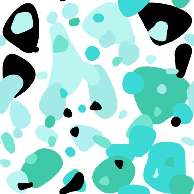 Işık yeşil vektör noktalar ile sorunsuz kapak. Kabarcıkları ile soyut tarzda bulanık dekoratif tasarım. Desen tasarım kumaş, duvar kağıtları.