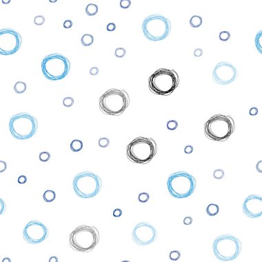 Hafif pembe, mavi vektör disklerle sorunsuz doku. Kabarcıkları ile soyut tarzda bulanık dekoratif tasarım. Desen-ebilmek var olmak kullanılmış için güzel web siteleri.