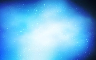 Kozmik yıldızlı koyu mavi vektör düzeni. Büyük Ayı yıldızlı modern soyut illüstrasyon. Reklamınız, posteriniz, afişiniz için en iyi tasarım.