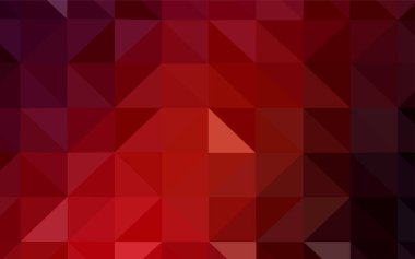 Koyu kırmızı parlayan üçgen düzen vektör. Üçgenler ile renkli resimde parlayan. Web siteniz için yeni bir doku.