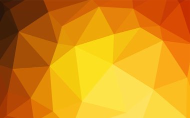 Işık turuncu vektör düşük poli doku. Üçgenler ile modern soyut resim. Senin arka plan için dokulu deseni.