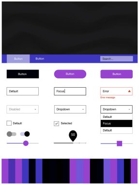 Koyu pembe, mavi tel kafes kiti soyut daireler ile vektör. Gradyan ile mermer tarzı kıvırcık illüstrasyon parlayan. Bu web siteleri için kullanabileceğiniz şablon.