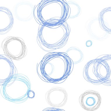 Pembe, mavi vektör sorunsuz arka plan ile bubbles ışık. Modern Soyut illüstrasyon renkli su ile bırakır. Tasarım için duvar kağıdı, kumaş üreticileri.