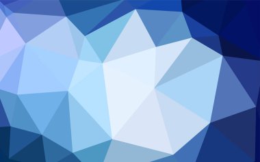 Koyu mavi parlayan üçgen zemin vektör. Üçgenler ile modern soyut resim. Tasarımınız için üçgen desen.