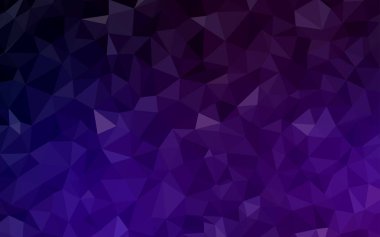 Koyu mor vektör üçgen mozaik doku. Gradyan ile poligonal soyut resim. Web siteniz için yeni bir doku.