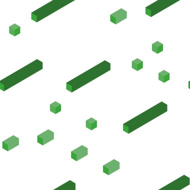 Çizgiler, dikdörtgenler ile ışık yeşil vektör kesintisiz, izometrik düzeni. Dikdörtgenler ile soyut tarzda dekoratif tasarım. Doku pencere panjur, perdeler için.