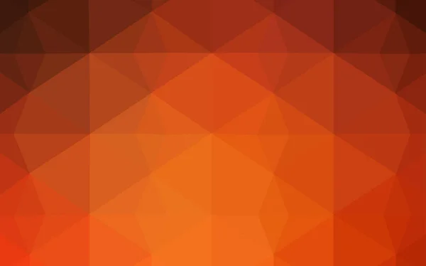 Modello Poligonale Astratto Vettoriale Arancione Chiaro Illustrazione Colorata Stile Astratto — Vettoriale Stock