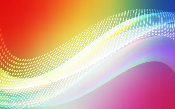 Свет Многоцветный Вектор Искушают Кругами Треугольниками Блестящая Абстрактная Иллюстрация Соединением — стоковый вектор
