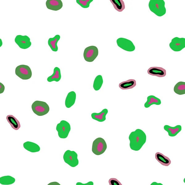 ライトピンク 緑の円図形とベクトルのシームレスなレイアウト 輝くカラフルな抽象的な円のセットのイラストです ウェブサイトのテンプレート — ストックベクタ