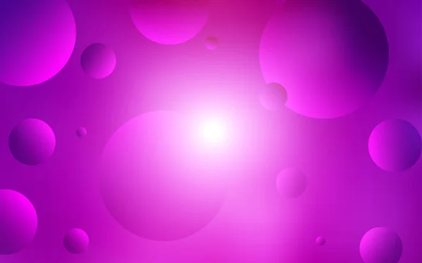 Светло Розовая Векторная Компоновка Кружочками Абстрактная Иллюстрация Цветными Пузырями Стиле — стоковый вектор