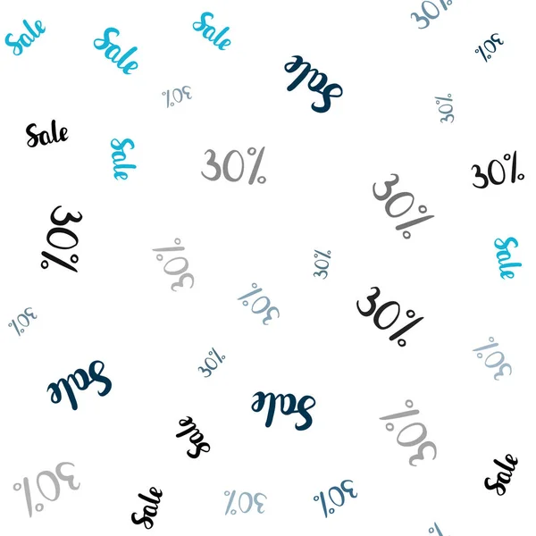 Dark Blue Vector Seamless Texture Selling Prices Illustration Signs Sales — Stock Vector