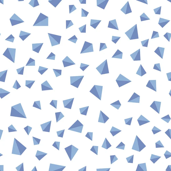 Lila Vektor Nahtloser Isometrischer Hintergrund Mit Dreiecken Dreiecke Auf Abstraktem — Stockvektor