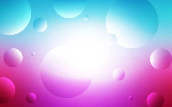 Bleu Clair Texture Vectorielle Rouge Avec Disques Design Décoratif Flou — Image vectorielle