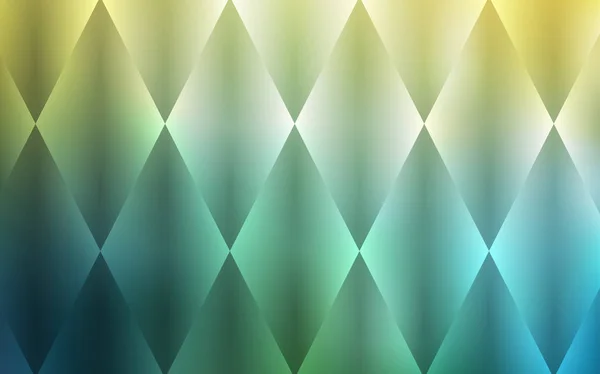 Hellgrüne Gelbe Vektorschablone Mit Kristallen Rechtecken Glitzernde Abstrakte Illustration Mit — Stockvektor
