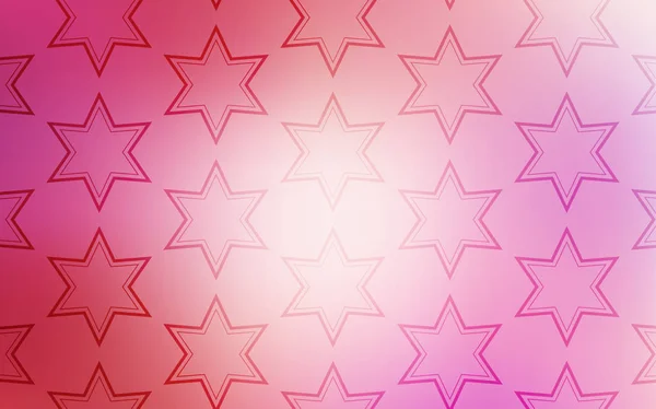 Light Pink Vector Pattern Christmas Stars Decorative Illustration Stars Abstract — Stock Vector