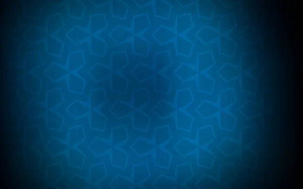 Couvercle Vectoriel Bleu Foncé Style Polygonal Design Décoratif Dans Style — Image vectorielle