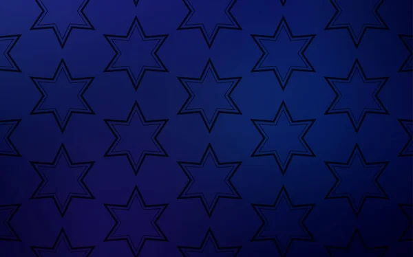 Σκούρο Μπλε Διάνυσμα Πρότυπο Αστέρια Του Ουρανού Glitter Αφηρημένη Απεικόνιση — Διανυσματικό Αρχείο