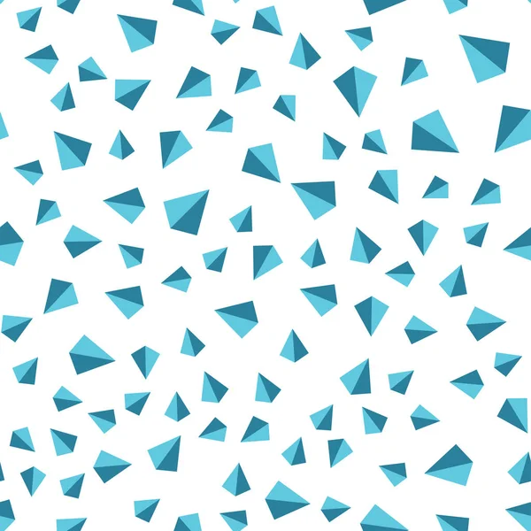 Hellblauer Nahtloser Isometrischer Hintergrund Mit Dreiecken Dreiecke Auf Abstraktem Hintergrund — Stockvektor