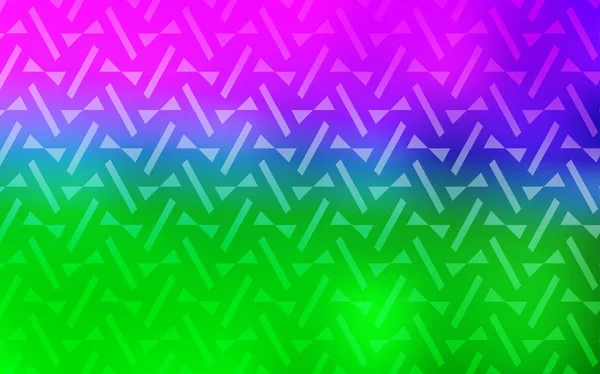 Светло Розовый Зеленый Векторный Обратный Ход Линиями Треугольниками Современная Абстрактная — стоковый вектор