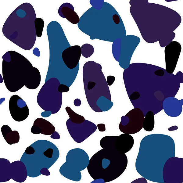 Темний Blue Вектор Безшовна Обкладинка Плямами Блискуча Абстрактна Ілюстрація Розмитими — стоковий вектор