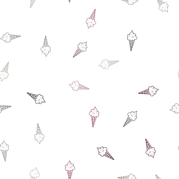 Vecteur Rouge Foncé Motif Sans Couture Avec Glace Froide Illustration — Image vectorielle